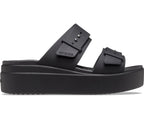 Crocs Brooklyn Buckle Low Black Women Sandal