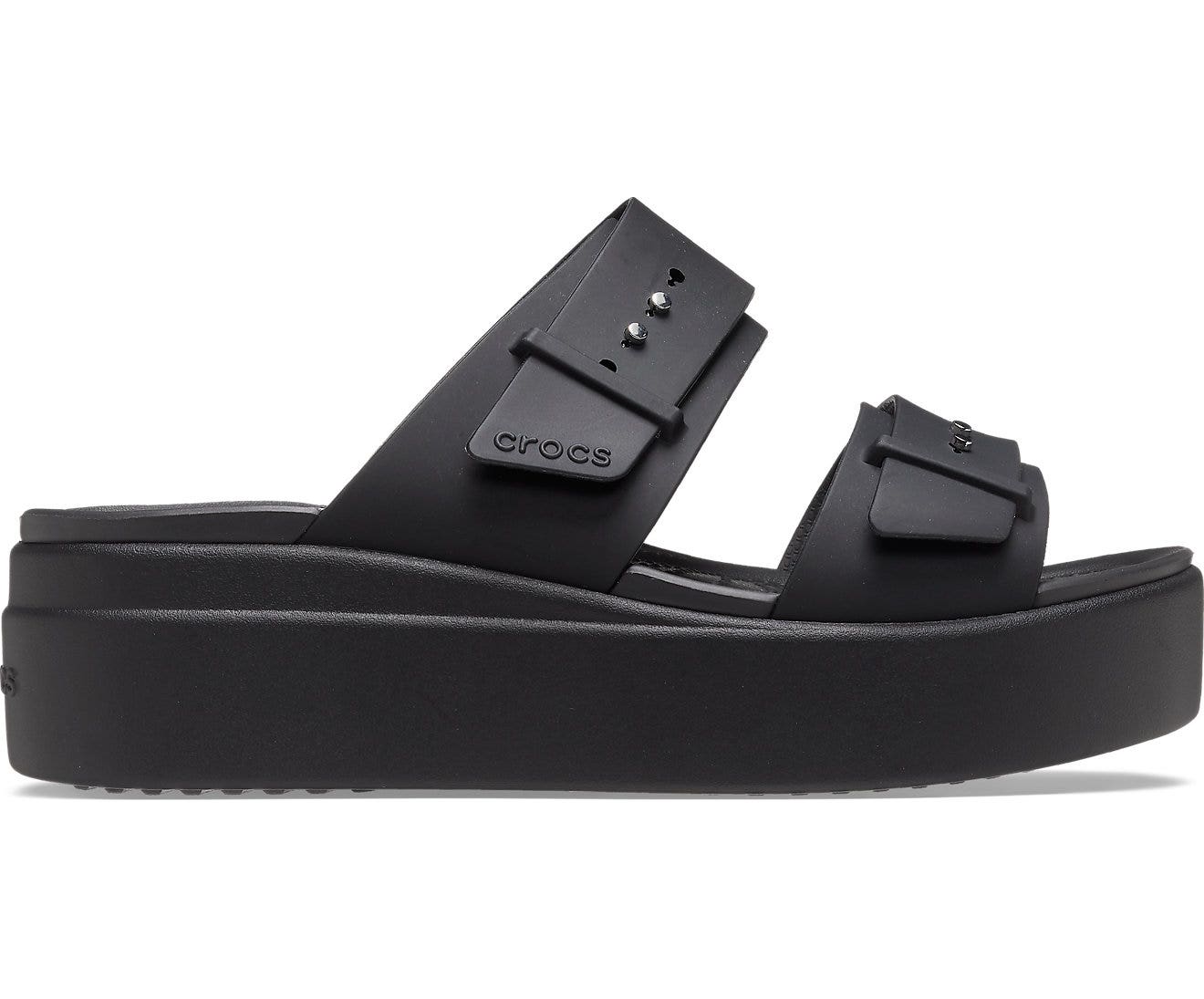 Crocs Brooklyn Buckle Low Black Women Sandal