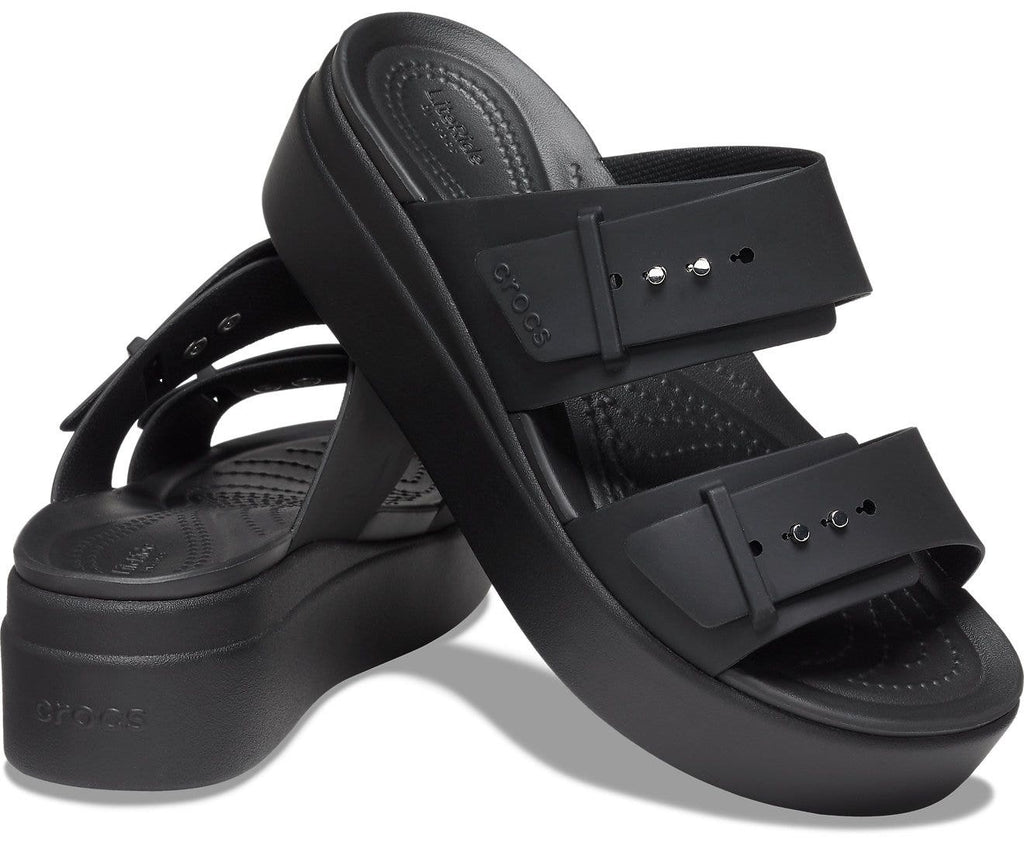 Crocs Brooklyn Buckle Low Black Women Sandal