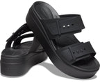 Crocs Brooklyn Buckle Low Black Women Sandal