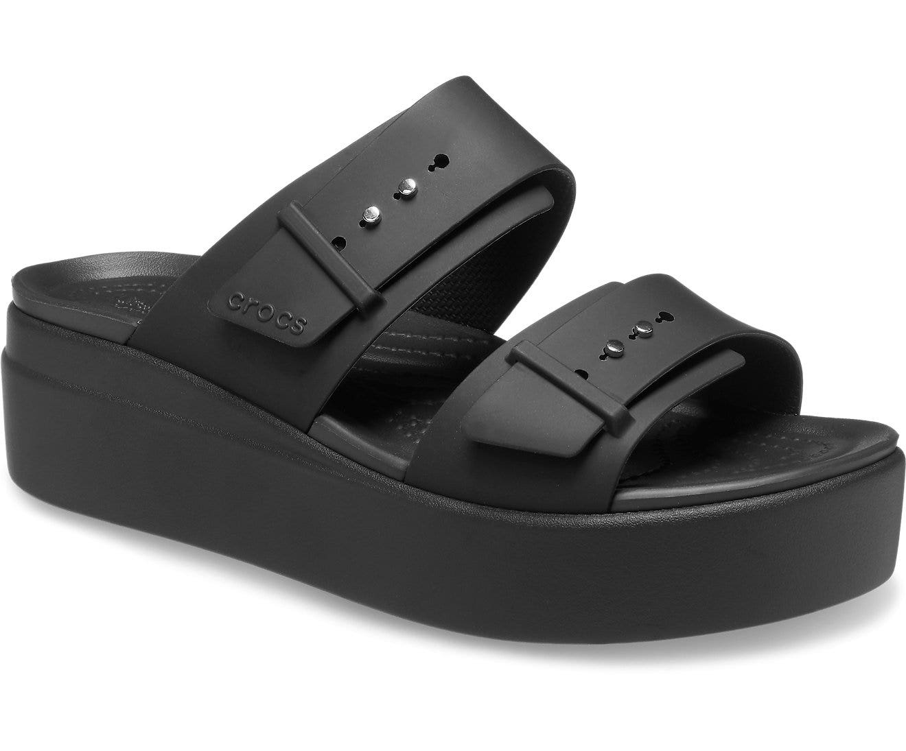 Crocs Brooklyn Buckle Low Black Women Sandal