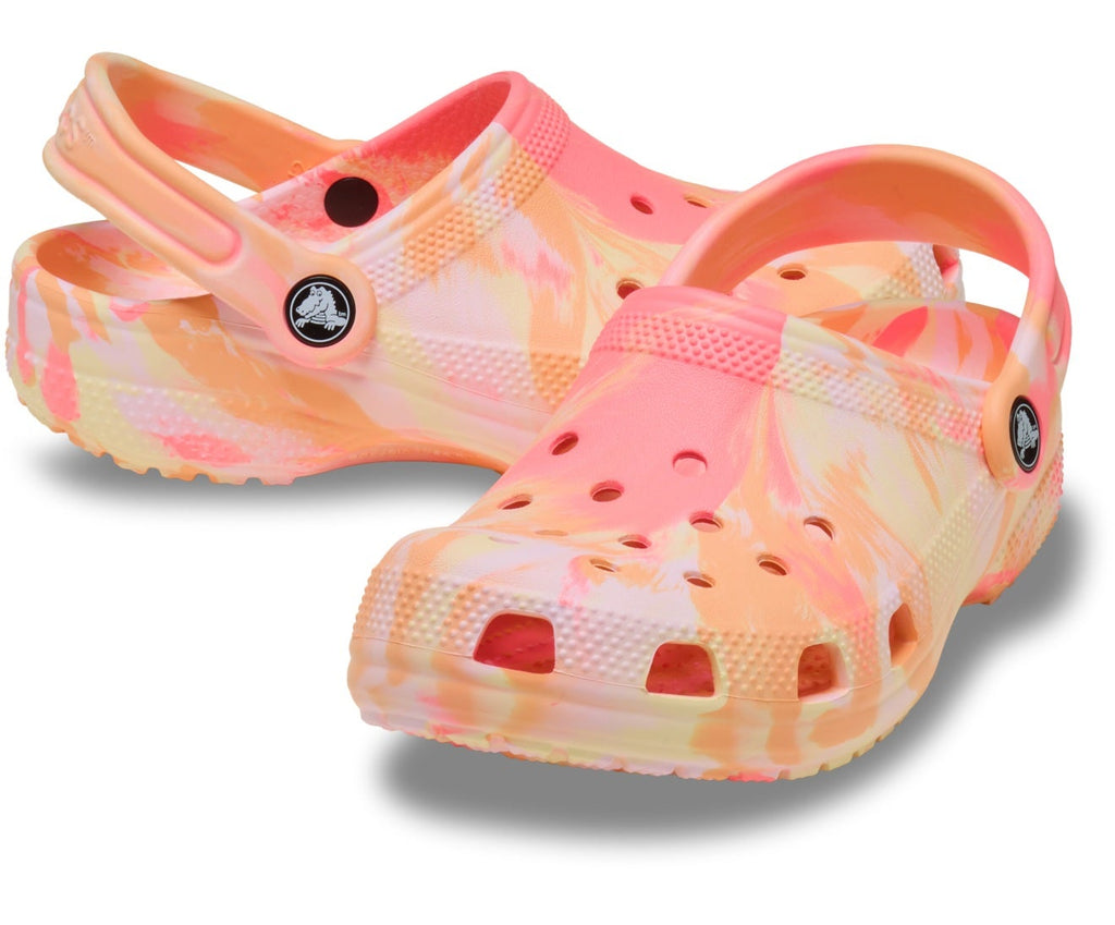 Classic Marbled Guava/Multi Kids Clog