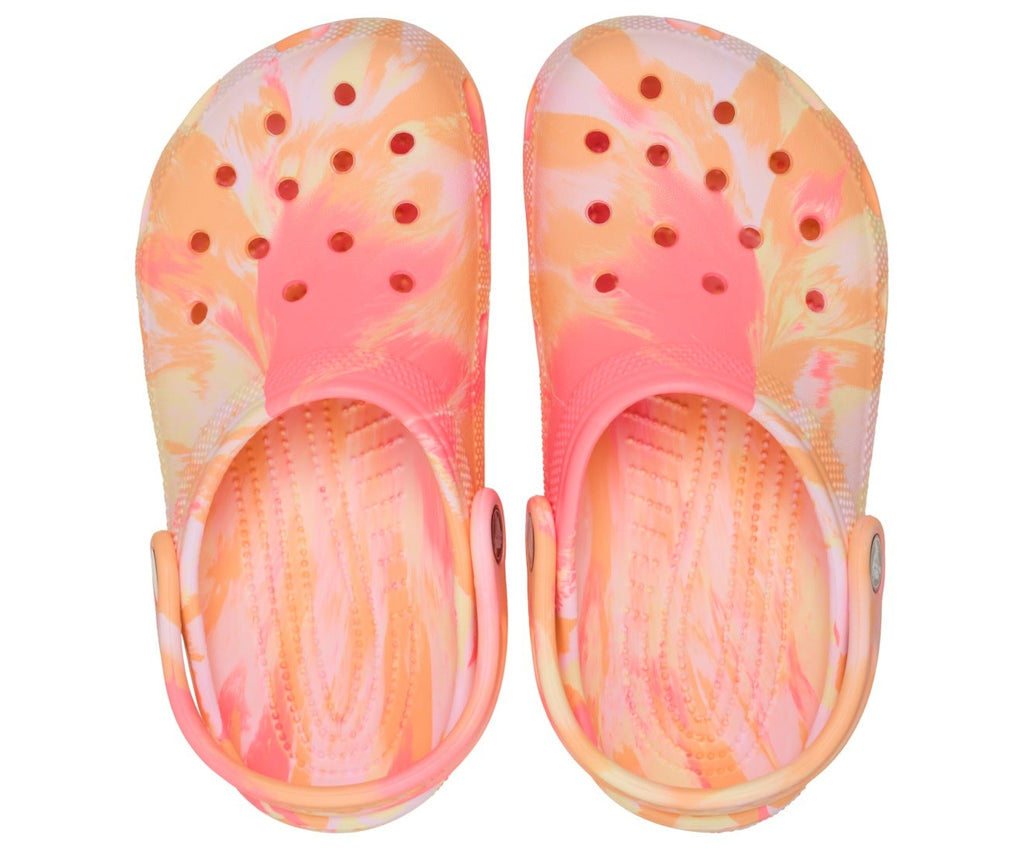 Classic Marbled Guava/Multi Kids Clog