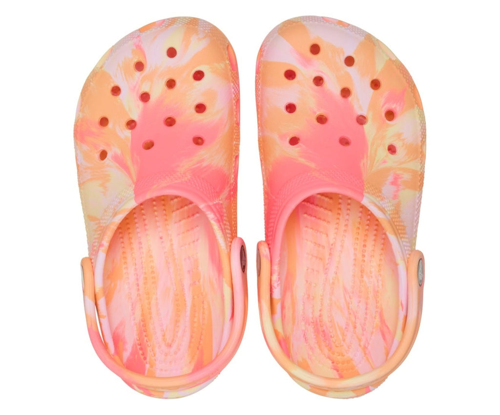 Classic Marbled Guava/Multi Kids Clog
