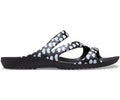 Kadee II Heart Print Black/White Women Sandal