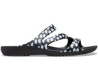 Kadee II Heart Print Black/White Women Sandal