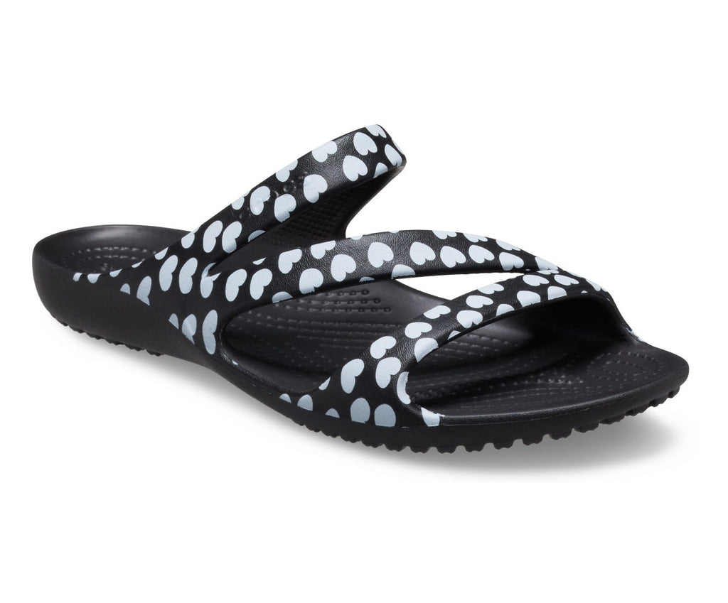 Kadee II Heart Print Black/White Women Sandal