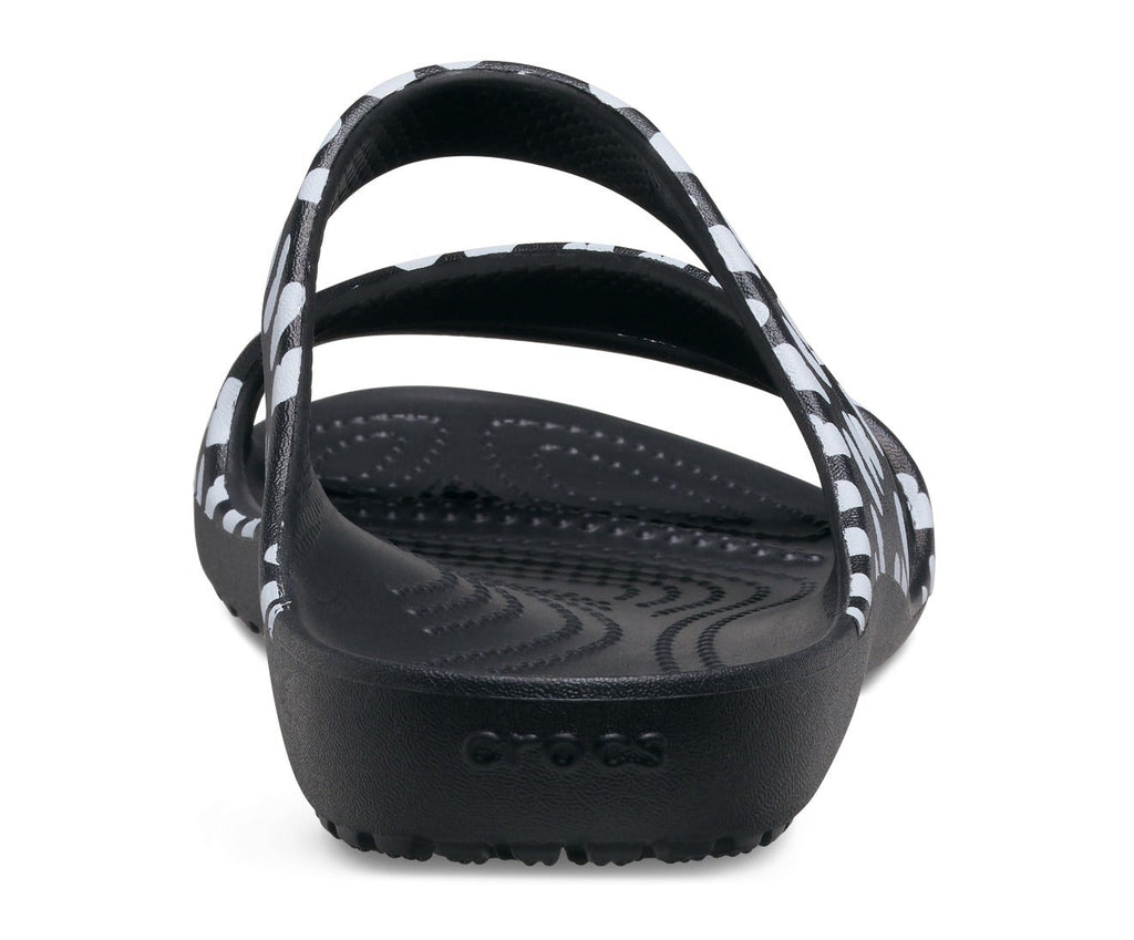Kadee II Heart Print Black/White Women Sandal