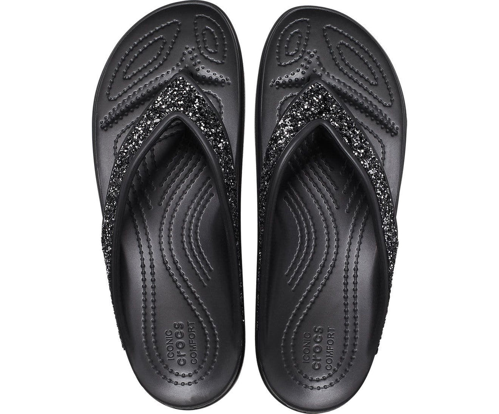 Sloane Glitter Black Women Flip
