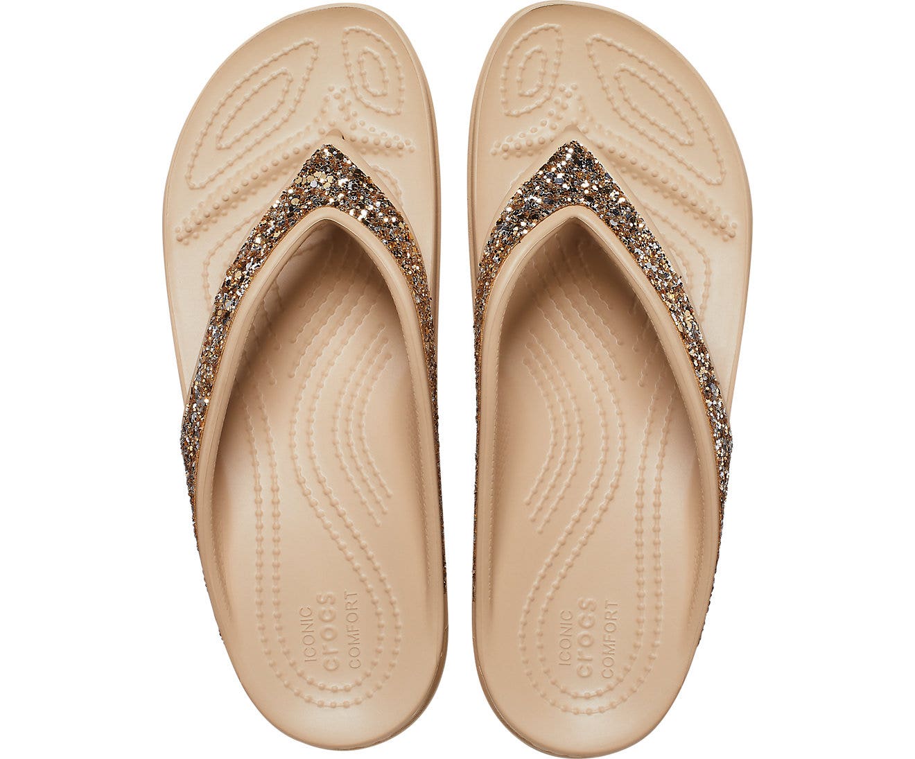 Sloane Glitter Chai/Gold Women Flip