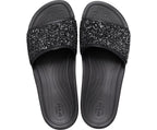 Sloane Glitter Low Black Women Slide
