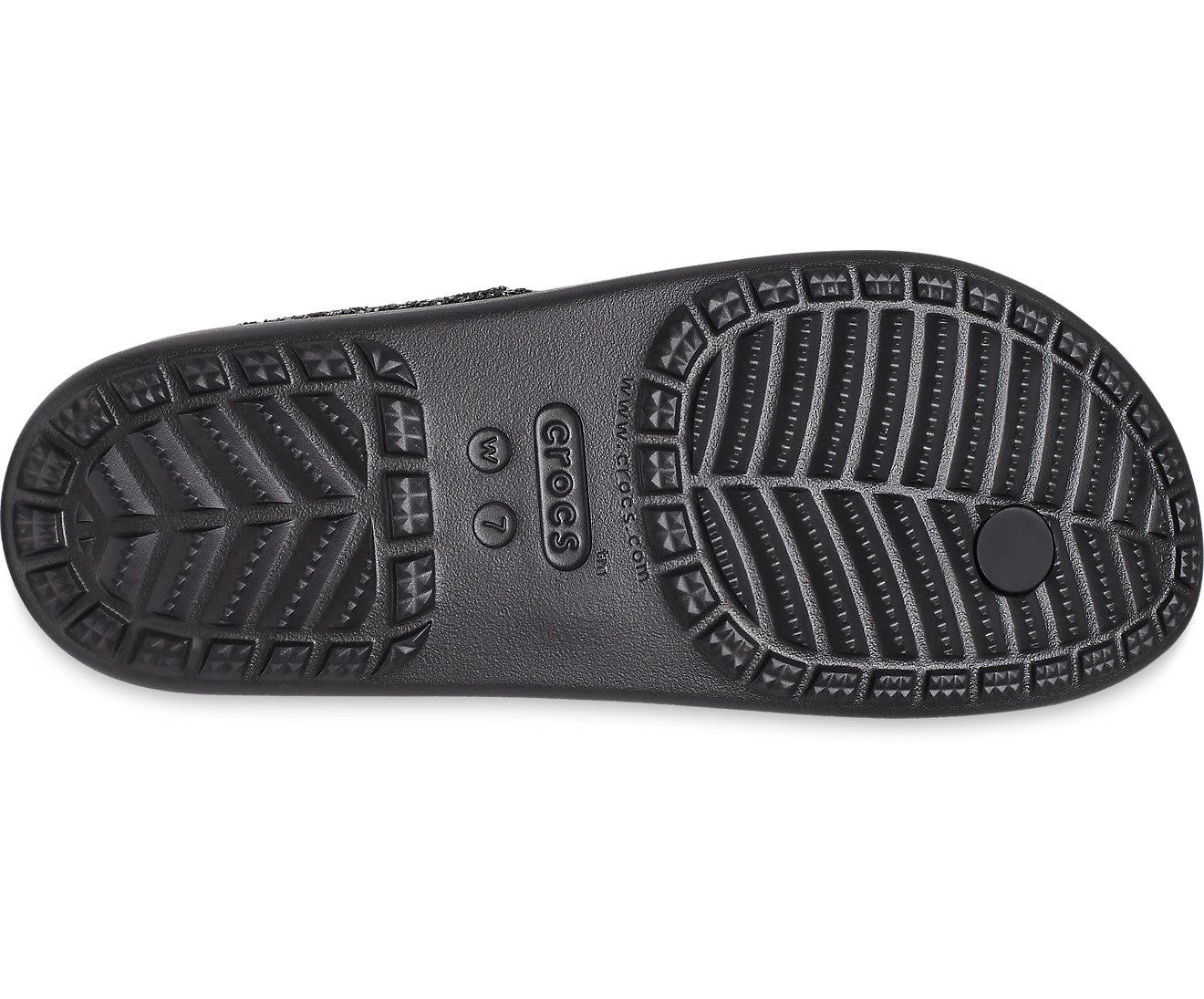 Sloane Glitter Low Black Women Slide