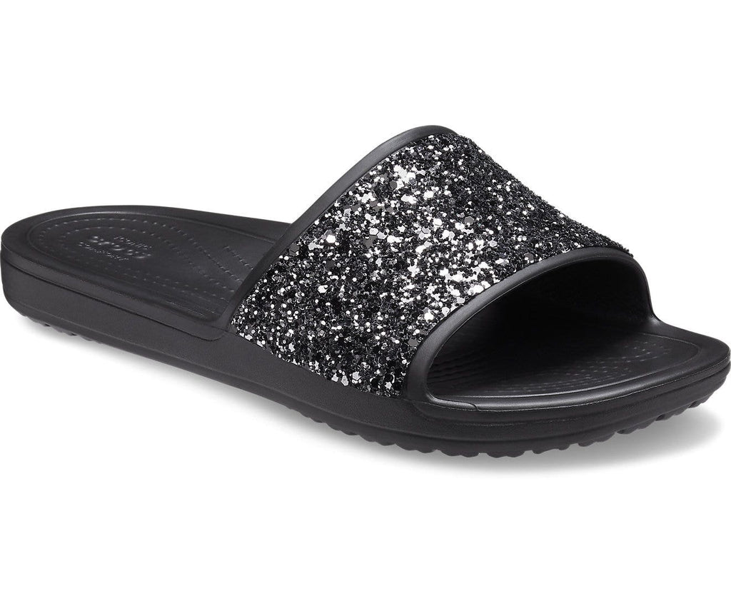 Sloane Glitter Low Black Women Slide