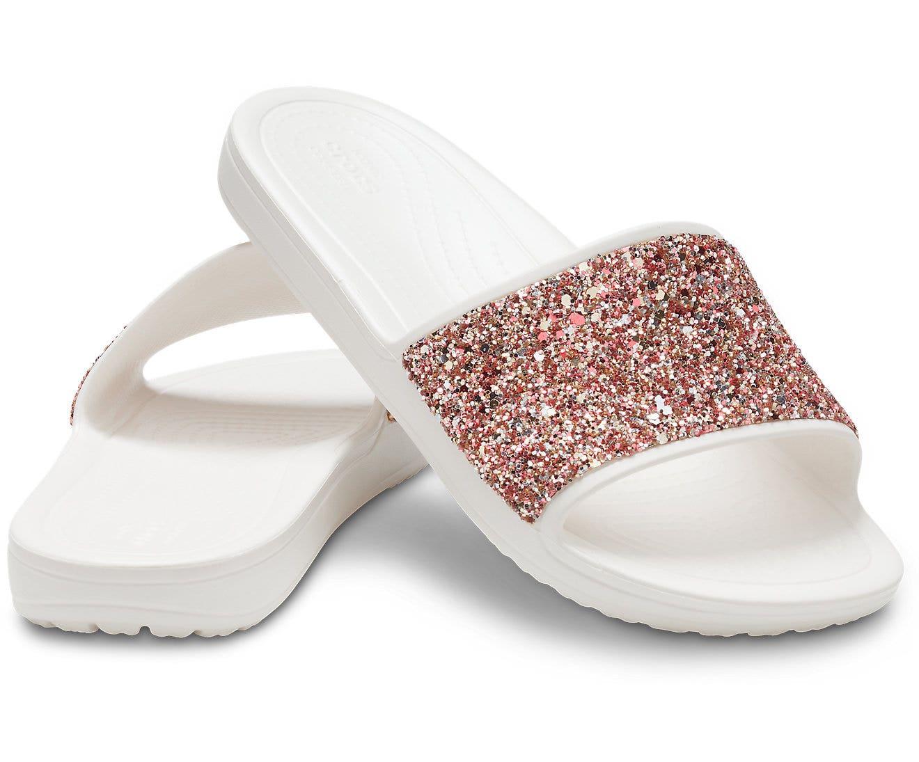 Sloane Glitter Low Oyster/Rose Gold Women Slide