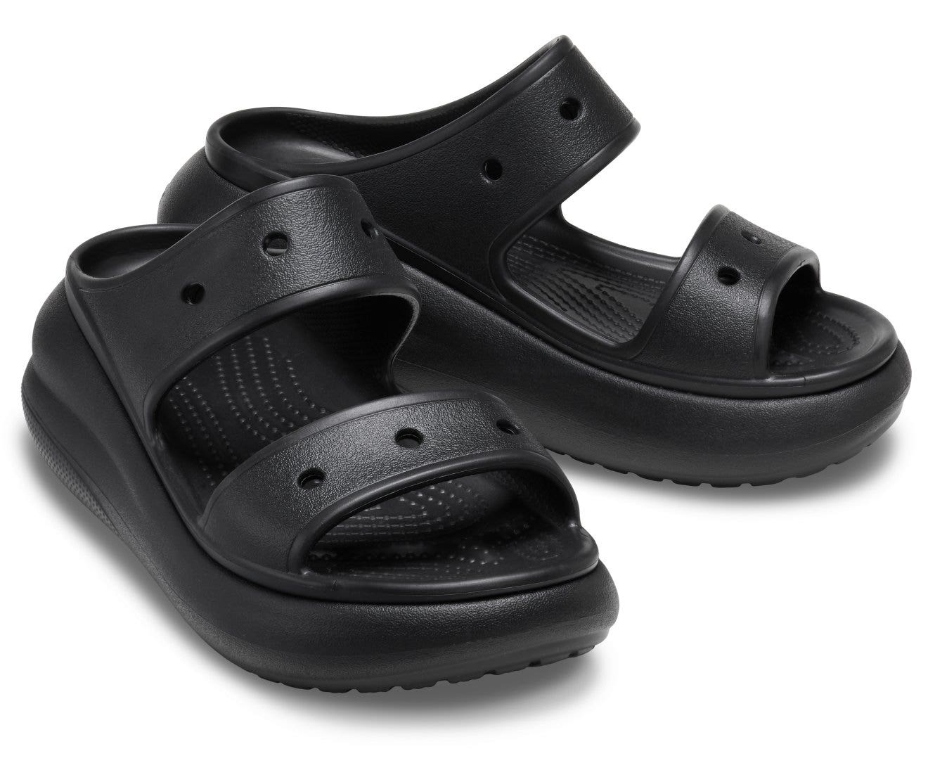 Crush Black Unisex Sandal