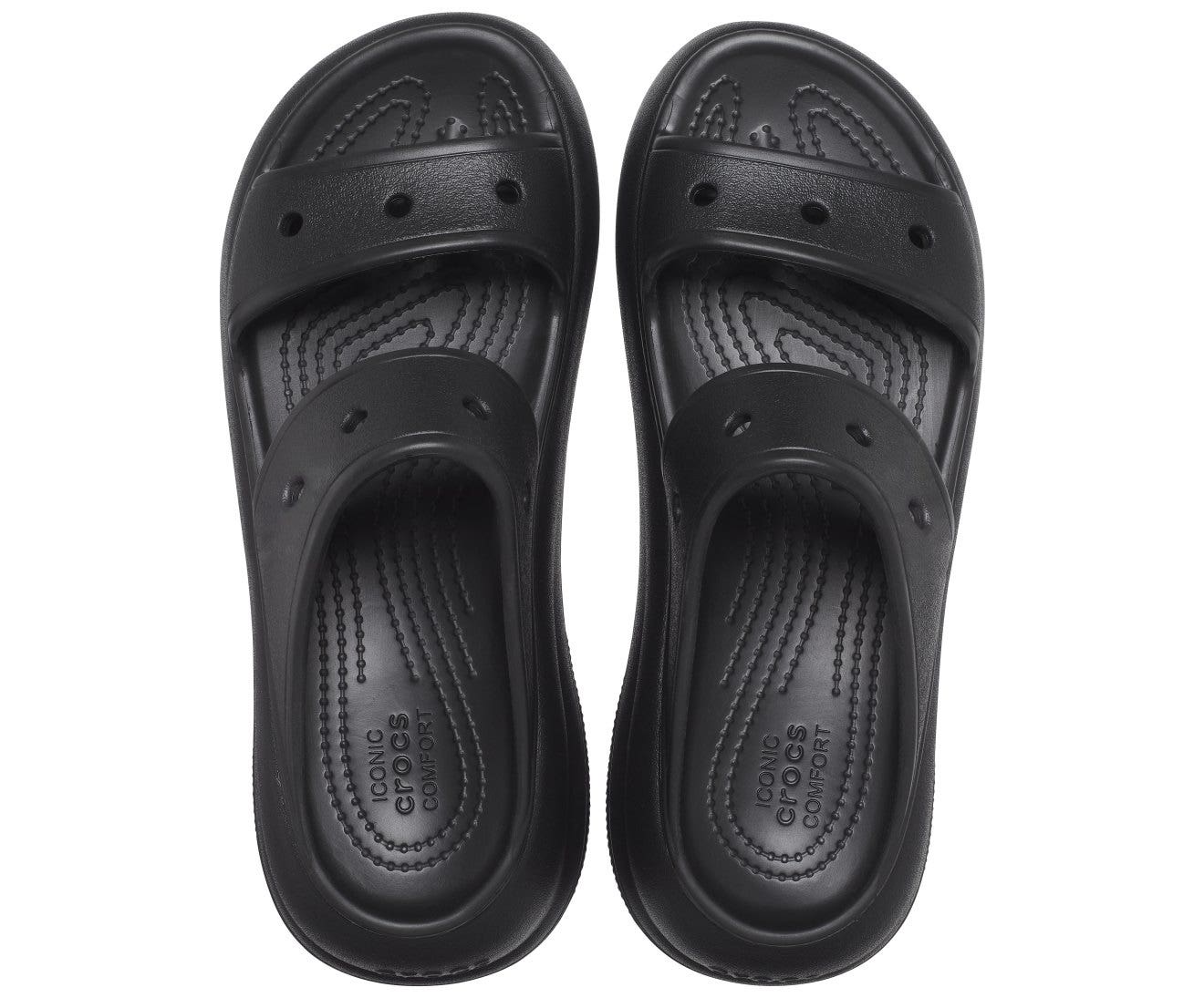 Crush Black Unisex Sandal