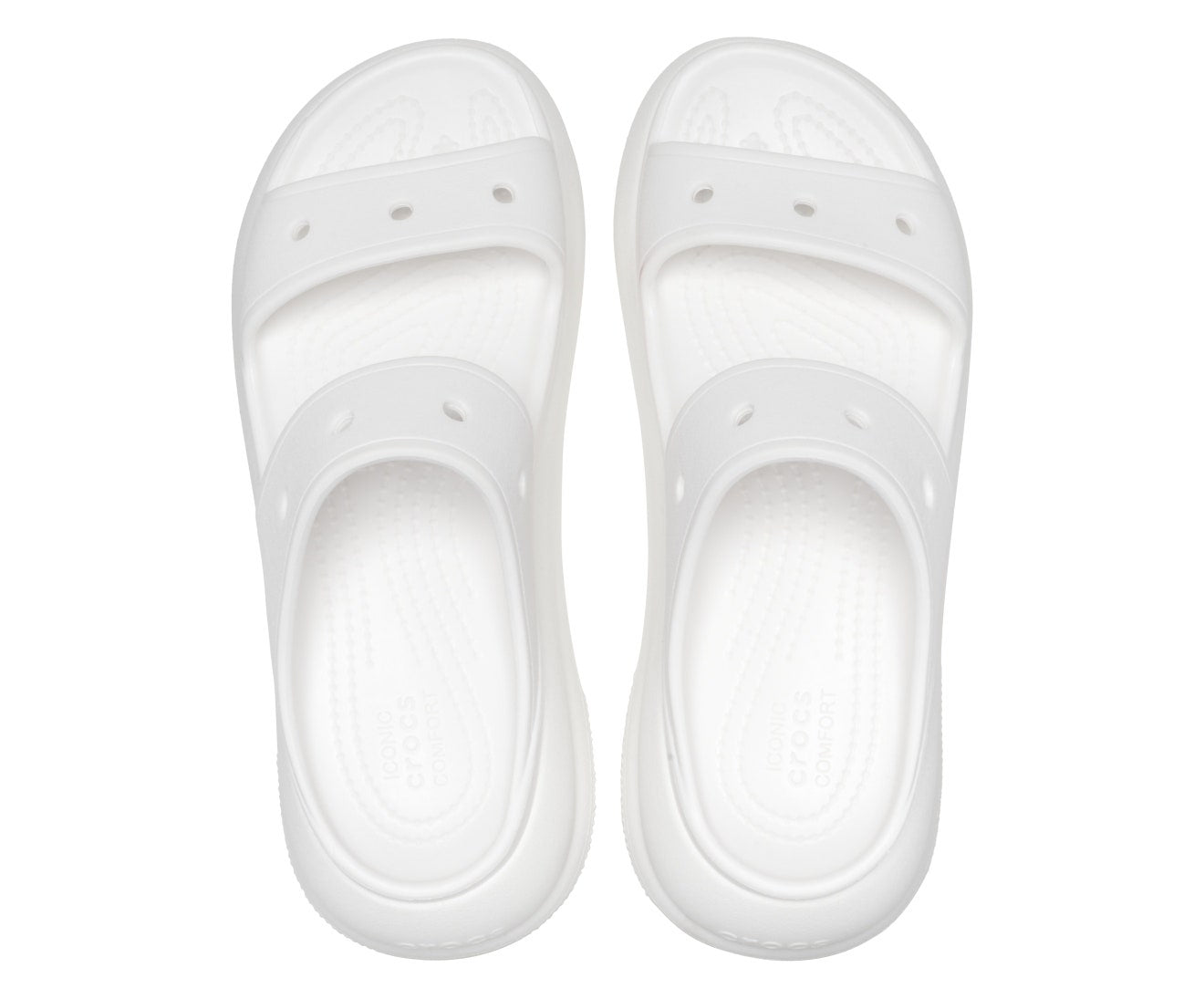 Crush White Unisex Sandal