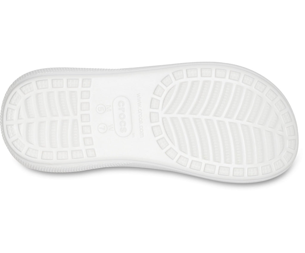 Crush White Unisex Sandal