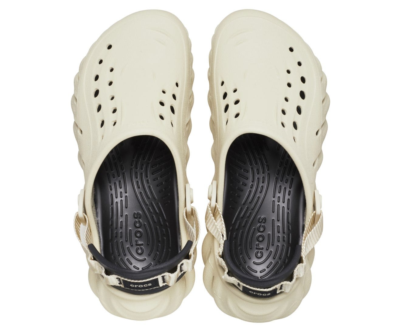 Echo Bone/Black Unisex Clog