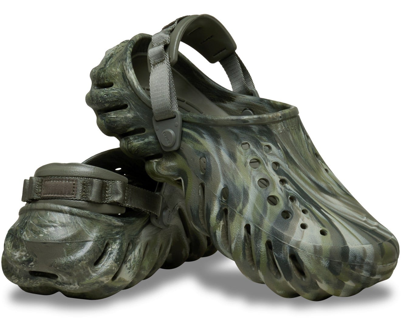 Echo Marbled Unisex Dusty Olive/Multi Clog