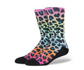 CrocsSocks Neon Animal Crew Neon Multi/Black Unisex Socks