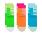 CrocsSocks Split Stripe Ankle Limeade/Multi Unisex Socks
