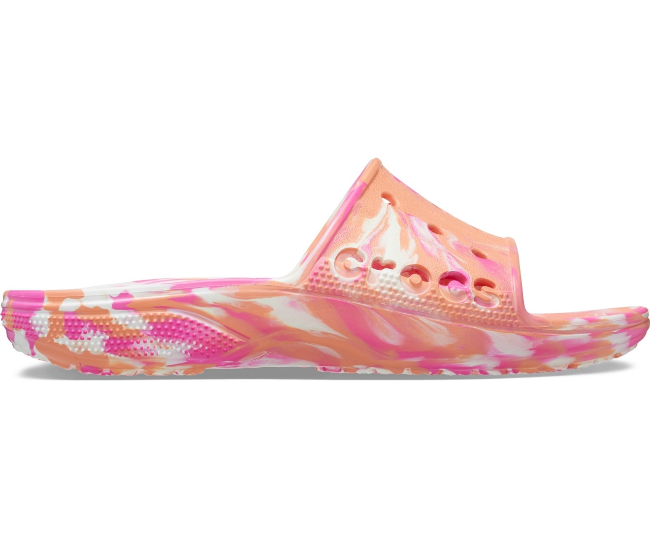 Baya II Marbled Amazon Papaya/Multi Unisex Slide