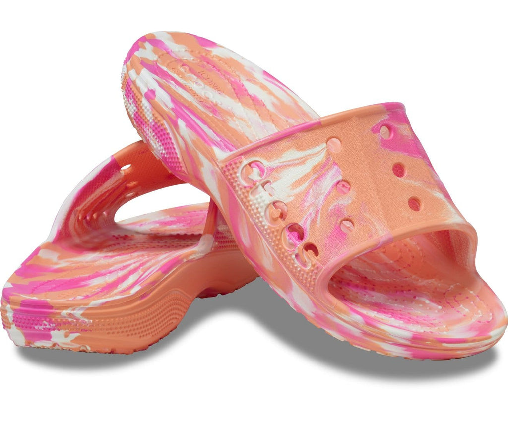 Baya II Marbled Amazon Papaya/Multi Unisex Slide