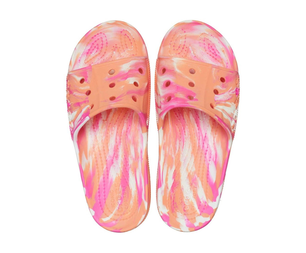 Baya II Marbled Amazon Papaya/Multi Unisex Slide