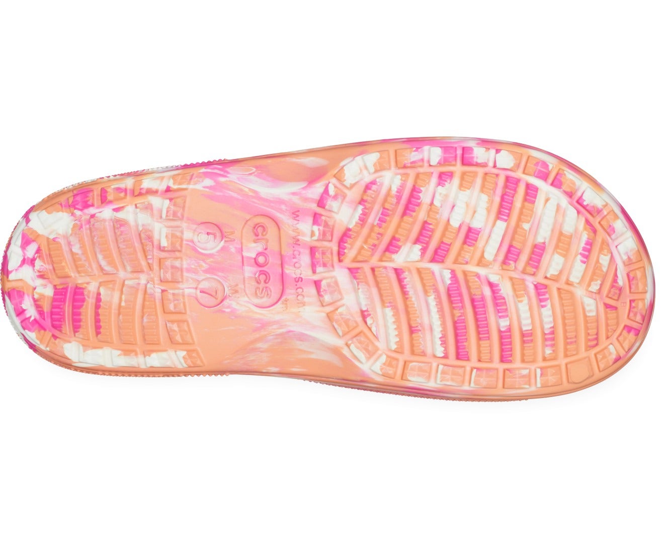 Baya II Marbled Amazon Papaya/Multi Unisex Slide