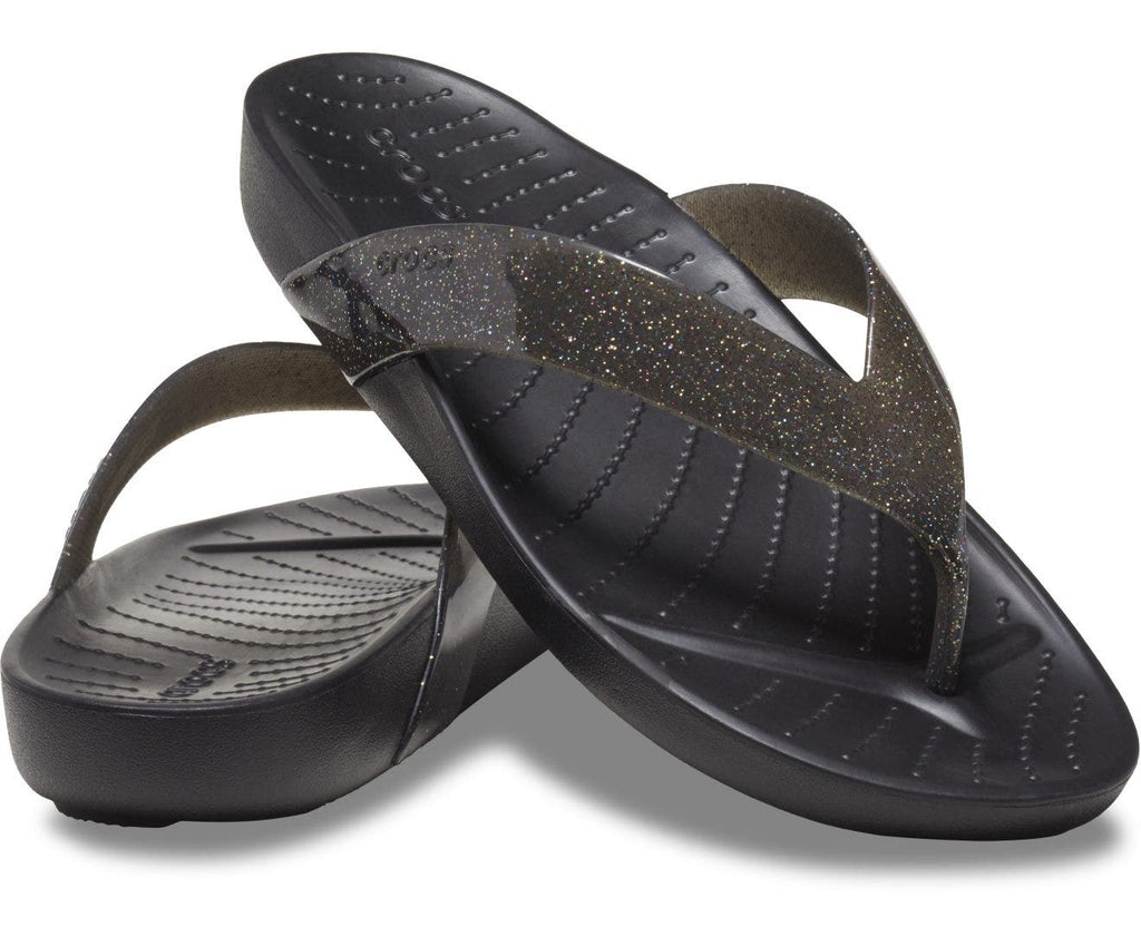 Splash Glitter Black Women Flip