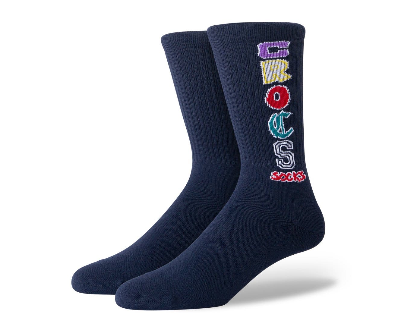 CrocsSocks Club Crew Navy Unisex Socks