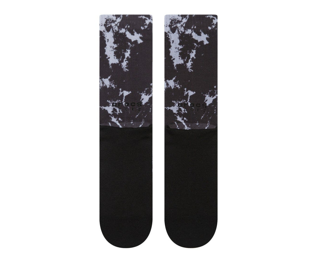 CrocsSocks Dyed Crew Elephant/Black Unisex Socks