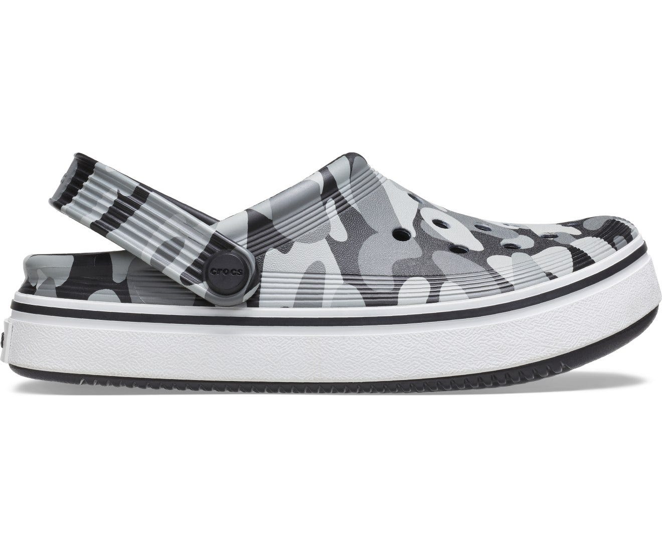 Off Court Camo Redux Black/White Toddler Clog