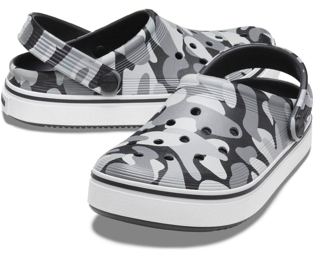 Off Court Camo Redux Black/White Toddler Clog