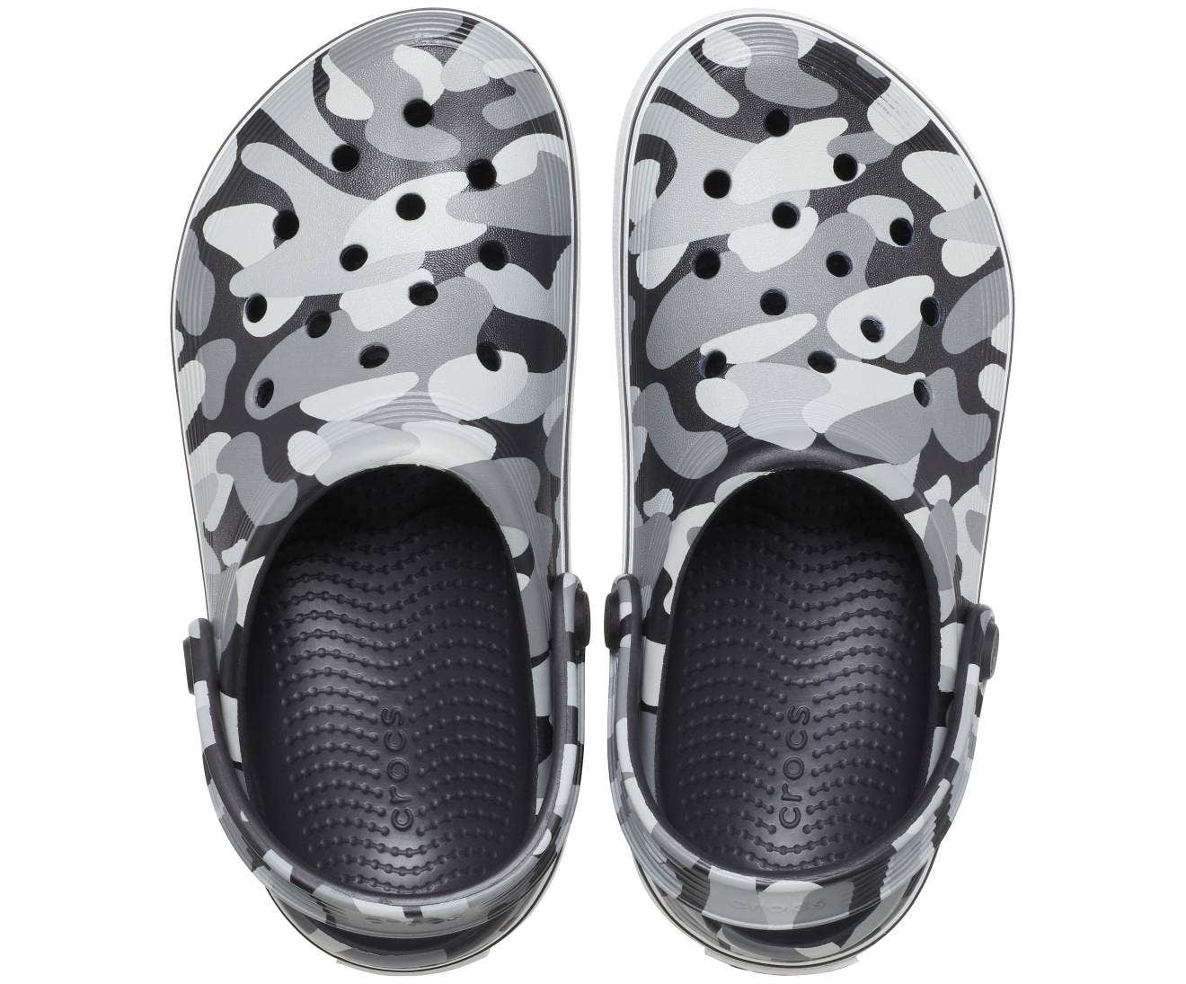 Off Court Camo Redux Black/White Toddler Clog