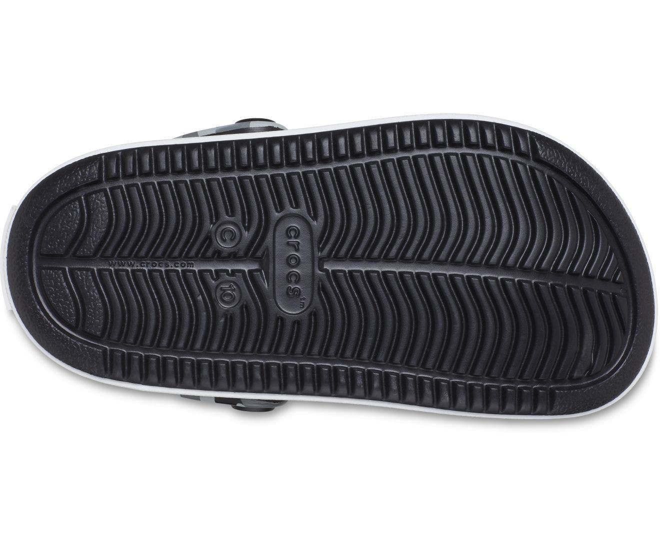 Off Court Camo Redux Black/White Toddler Clog