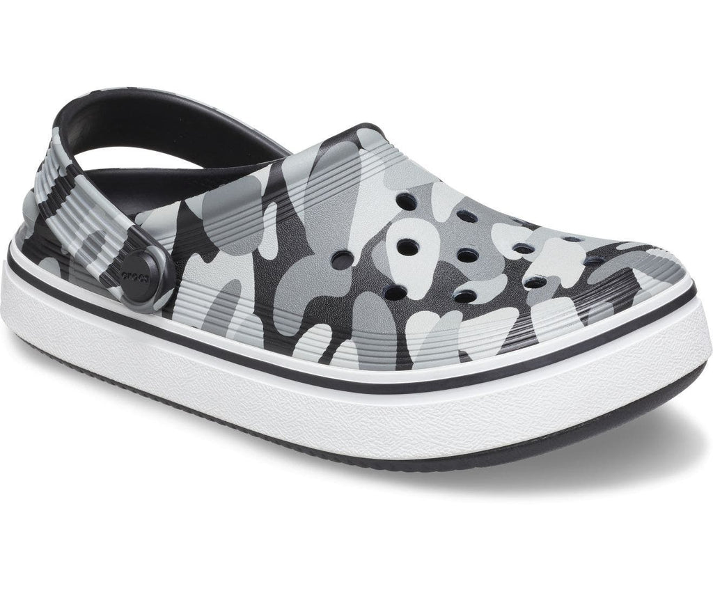 Off Court Camo Redux Black/White Toddler Clog