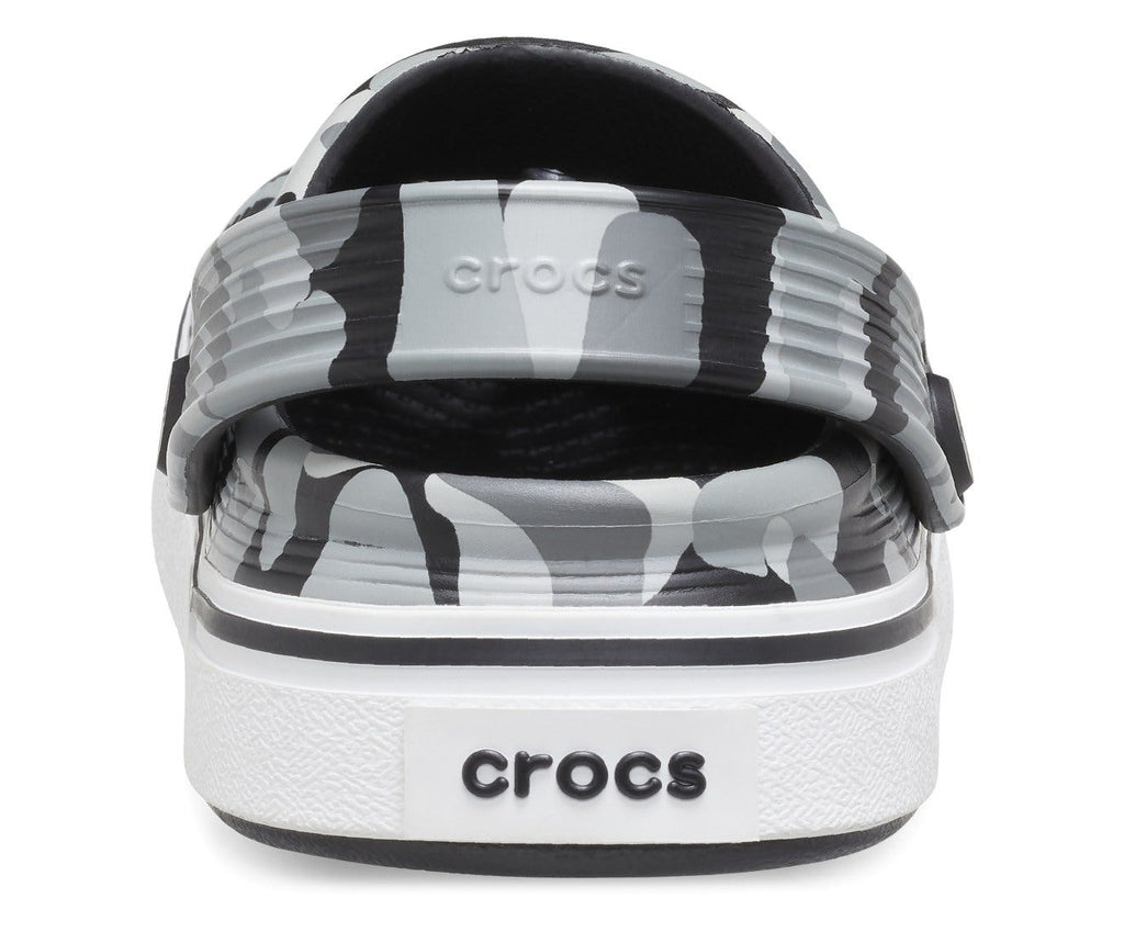Off Court Camo Redux Black/White Toddler Clog