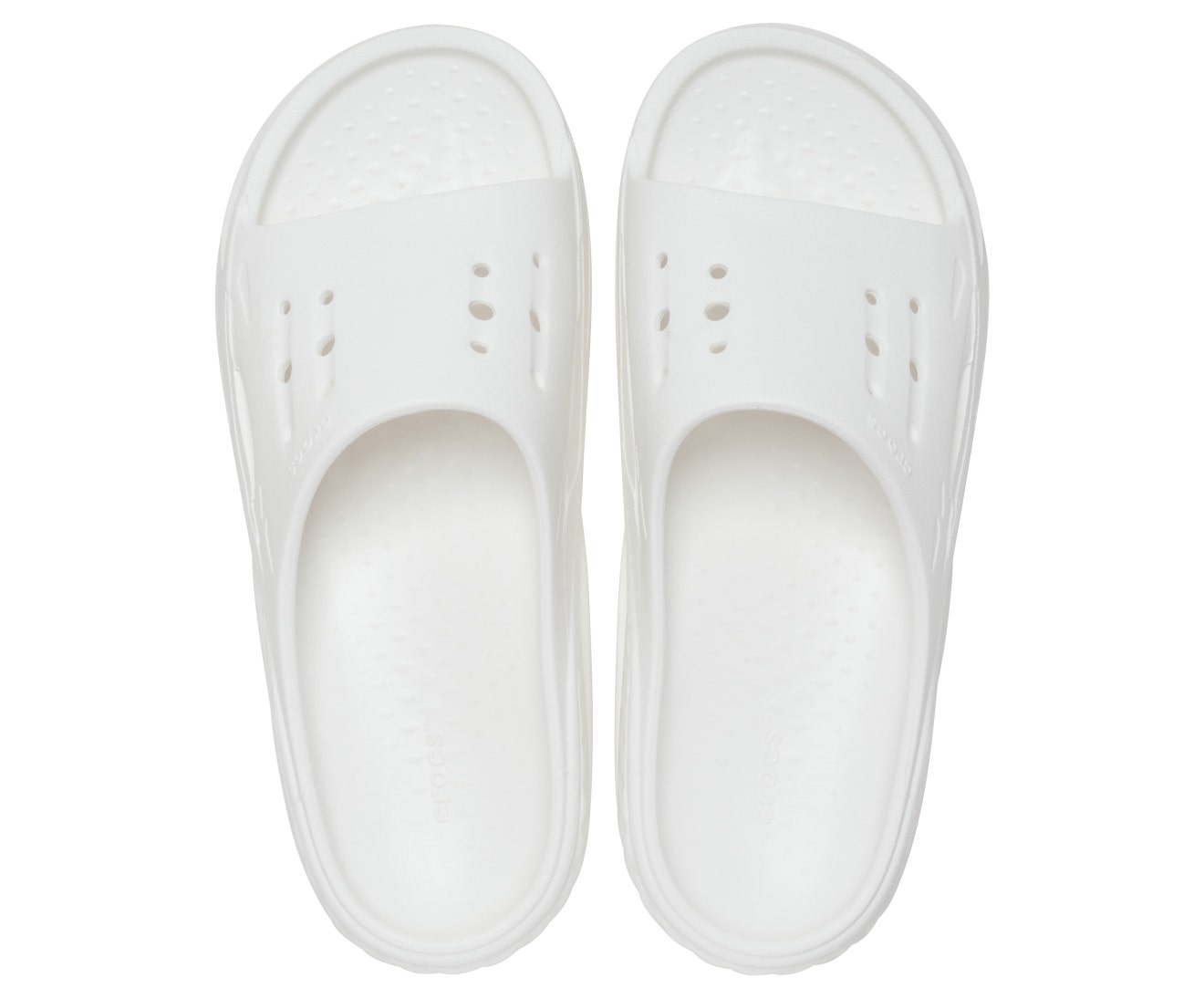Off Grid White Unisex Slide