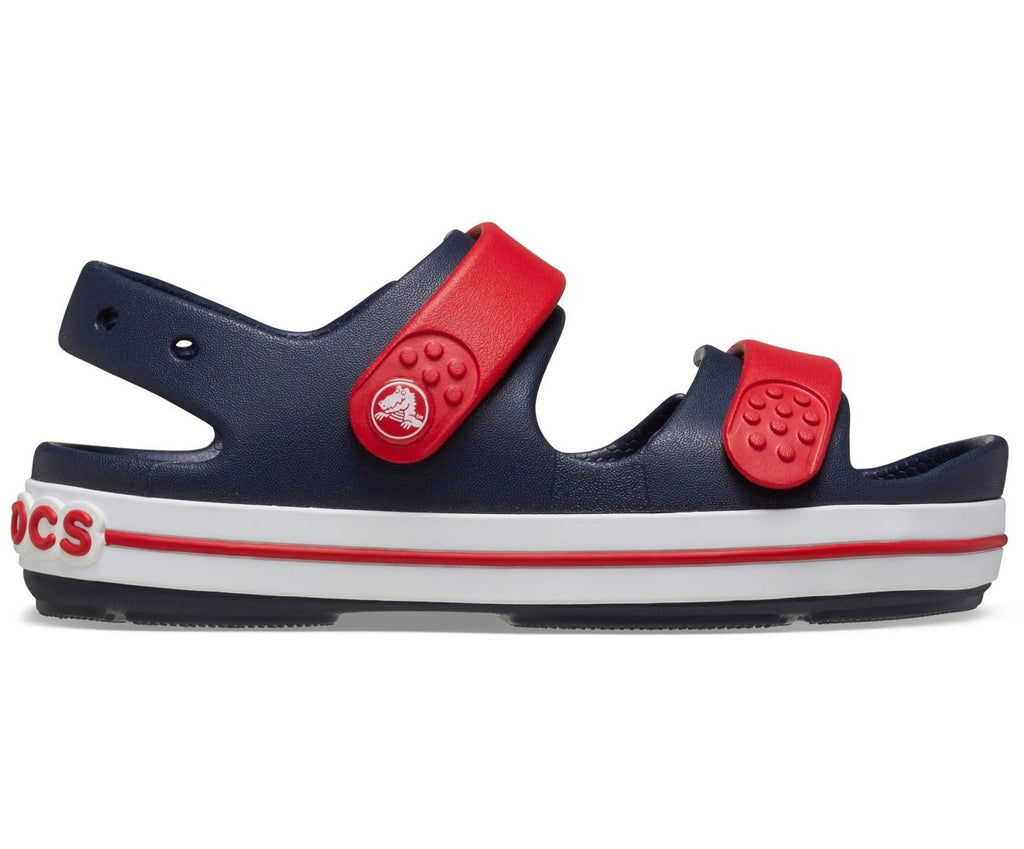 Crocband Cruiser Navy/Varsity Red Kids Sandal