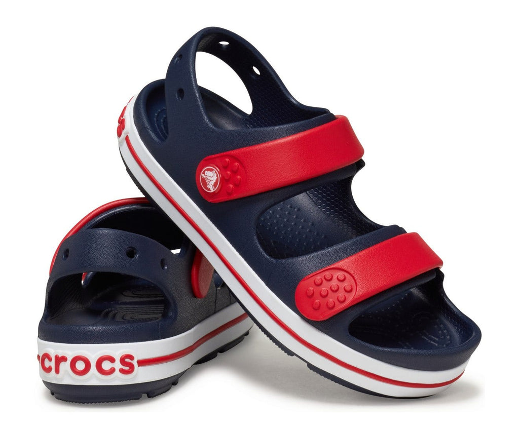 Crocband Cruiser Navy/Varsity Red Kids Sandal