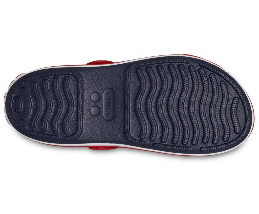 Crocband Cruiser Navy/Varsity Red Kids Sandal