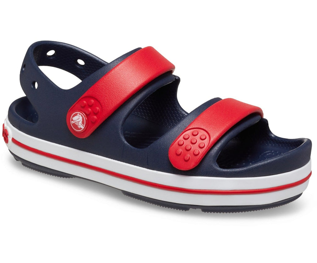 Crocband Cruiser Navy/Varsity Red Kids Sandal