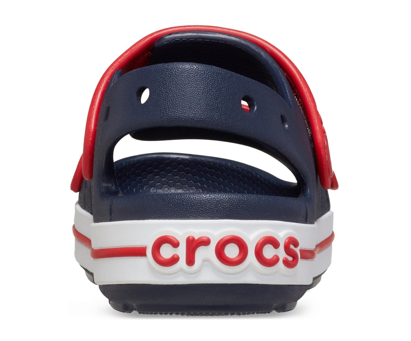 Crocband Cruiser Navy/Varsity Red Kids Sandal