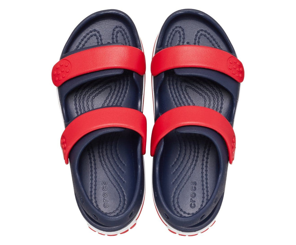 Crocband Cruiser Navy/Varsity Red Toddler Sandal