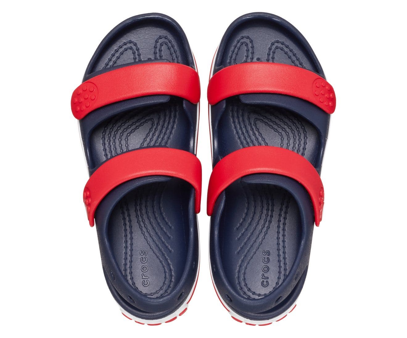 Crocband Cruiser Navy/Varsity Red Toddler Sandal