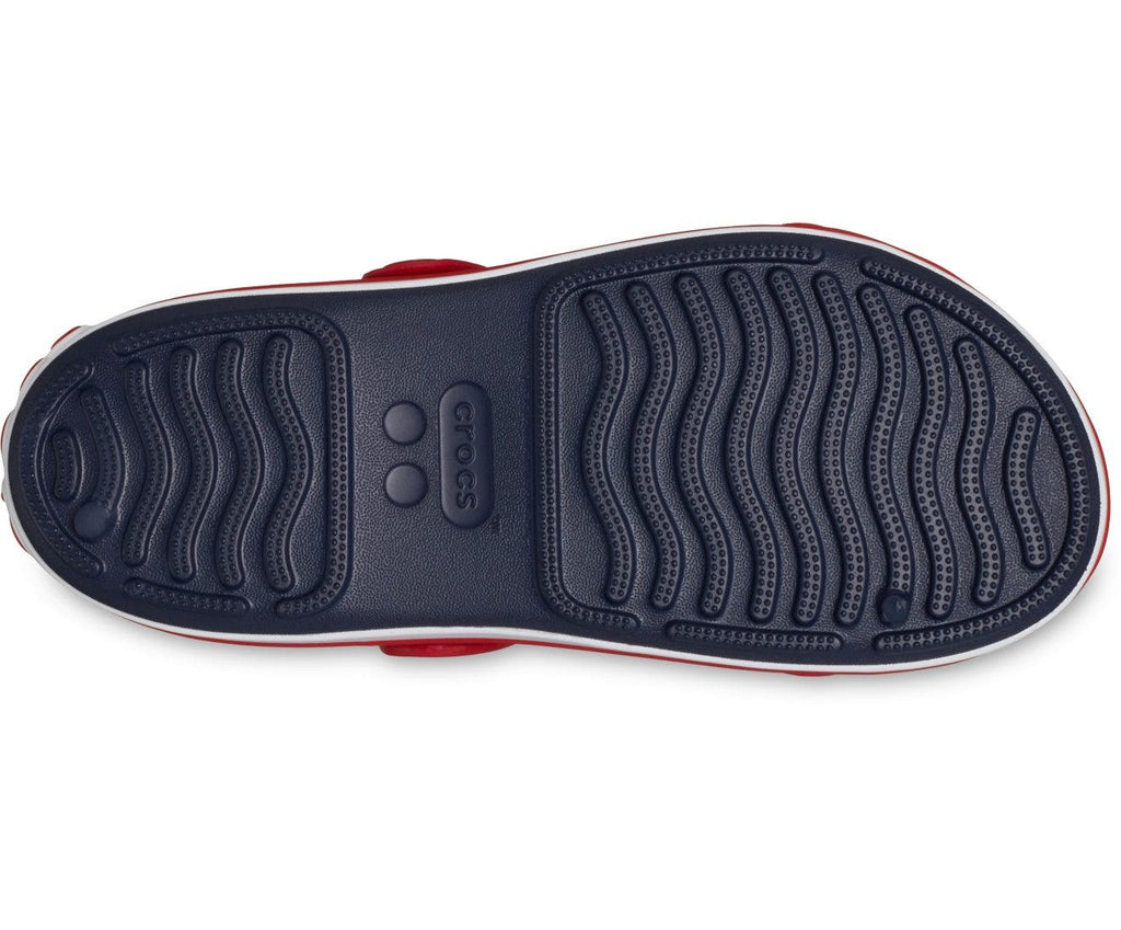 Crocband Cruiser Navy/Varsity Red Toddler Sandal
