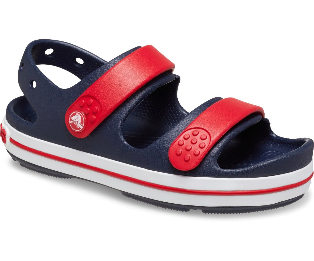 Crocband Cruiser Navy/Varsity Red Toddler Sandal