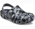 Baya Seasonal Printed Charcoal Kids Clog